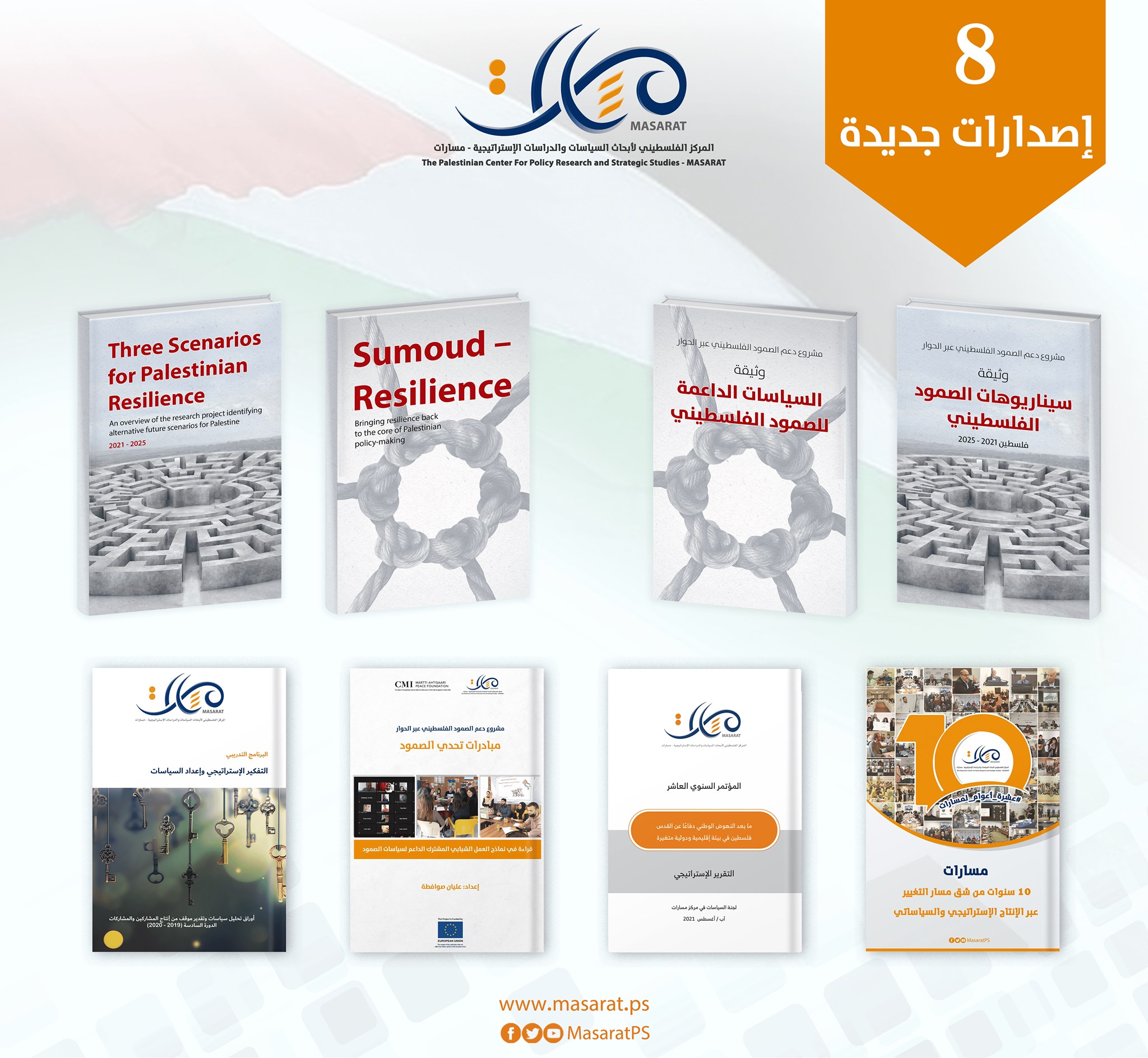 إصدار ثمانية كتب جديدة عن مركز مسارات
